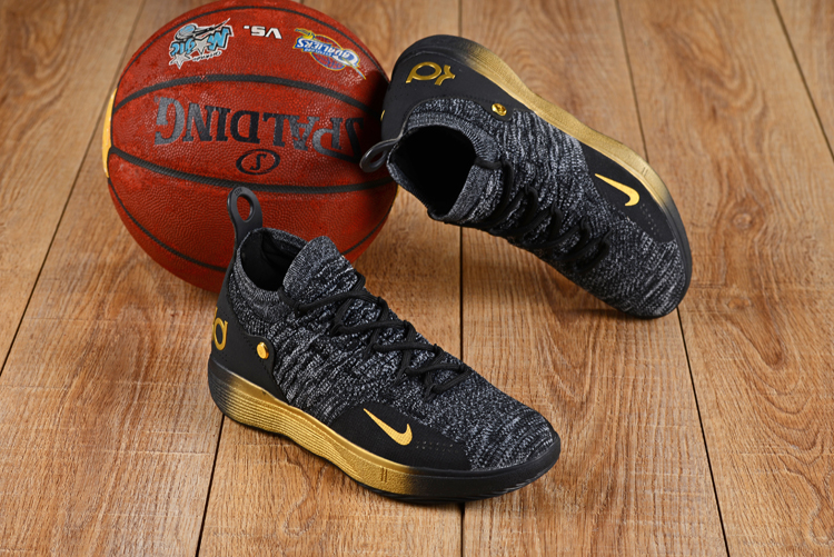 Nike Kevin Durant 11 Grey Black Gold Shoes